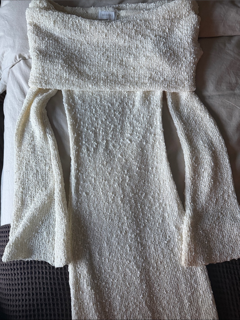 Meshki Cream Off-Shoulder Maxi Dress - Picture 3 of 4
